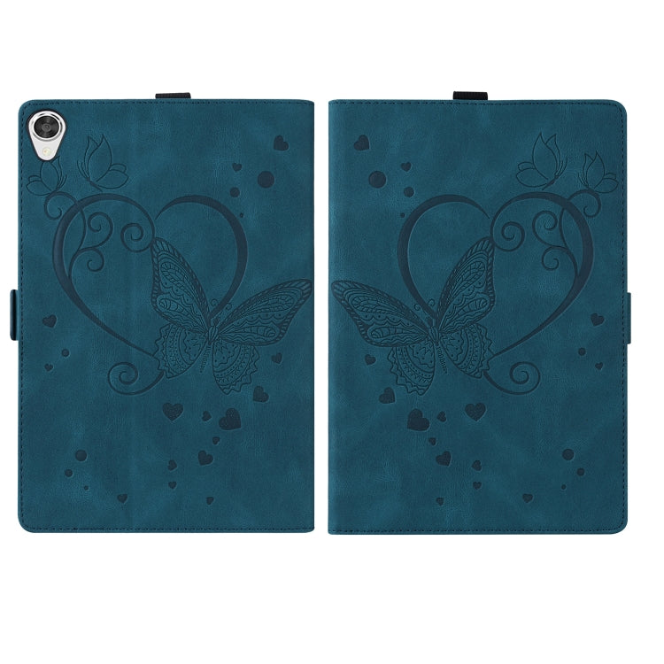 For Lenovo Tab M8(HD) / M8(FHD) TB-8505F Love Butterfly Pattern Horizontal Flip Leather Case with Holder(Blue) - Lenovo by buy2fix | Online Shopping UK | buy2fix