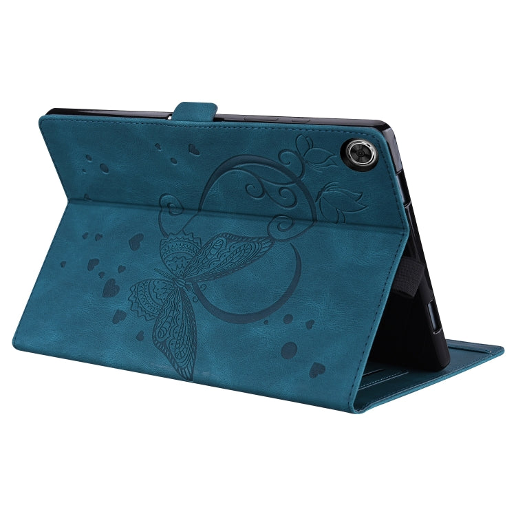 For Lenovo Tab M8(HD) / M8(FHD) TB-8505F Love Butterfly Pattern Horizontal Flip Leather Case with Holder(Blue) - Lenovo by buy2fix | Online Shopping UK | buy2fix