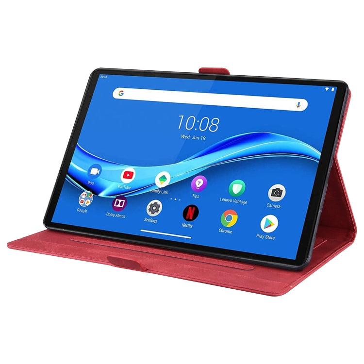 For Lenovo Tab M10 HD (Gen 2) 2020 10.1 TB-X306F Love Butterfly Pattern Horizontal Flip Leather Case with Holder(Red) - Lenovo by buy2fix | Online Shopping UK | buy2fix