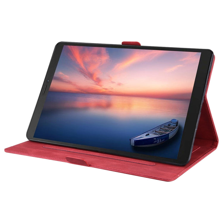 For Samsung Galaxy Tab A 8.0 (2019) SM-T290 SM-T295 Love Butterfly Pattern Horizontal Flip Leather Case with Holder(Red) - Other Galaxy Tab PC by buy2fix | Online Shopping UK | buy2fix