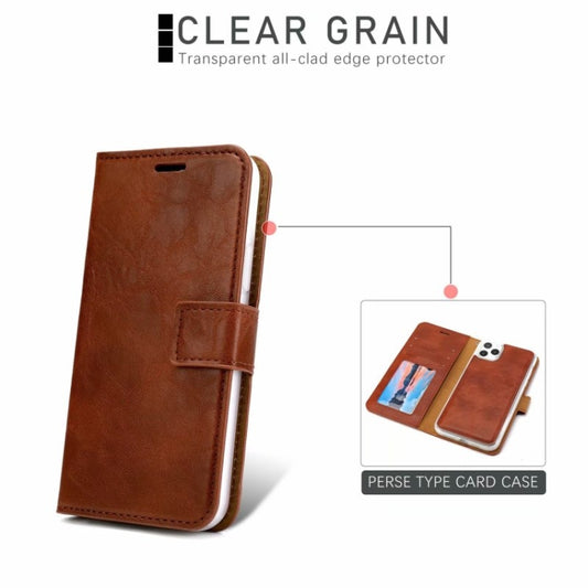 For iPhone 11 Crazy Horse Texture Detachable Magnetic Back Cover Horizontal Flip Leather Case with Holder & Card Slots & Photo Frame & Wallet (Brown) by buy2fix