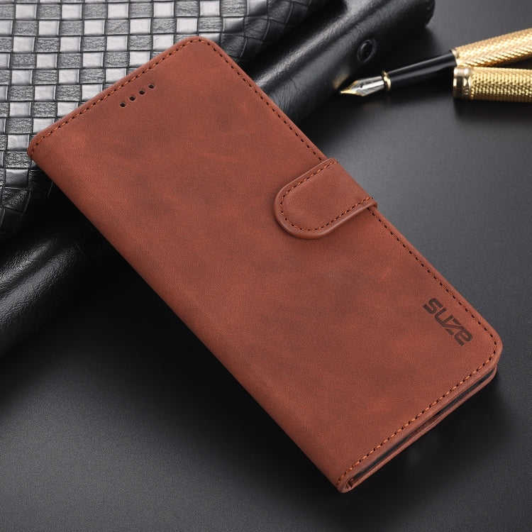 For vivo X60 AZNS Skin Feel Calf Texture Horizontal Flip Leather Case with Card Slots & Holder & Wallet(Brown) - vivo Cases by AZNS | Online Shopping UK | buy2fix