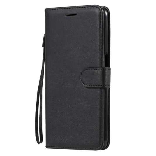 For OPPO A93 5G / A54 5G / A74 5G Solid Color Horizontal Flip Protective Leather Case with Holder & Card Slots & Wallet & Photo Frame & Lanyard(Black) by buy2fix