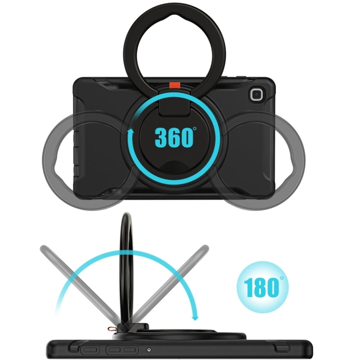 Shockproof TPU + PC Protective Case with 360 Degree Rotation Foldable Handle Grip Holder & Pen Slot For Samsung Galaxy Tab A7 Lite T220(Black) - iPad mini (2019) / mini 5 Cases by buy2fix | Online Shopping UK | buy2fix