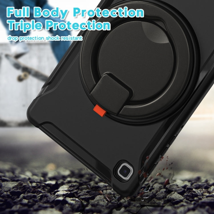 Shockproof TPU + PC Protective Case with 360 Degree Rotation Foldable Handle Grip Holder & Pen Slot For Samsung Galaxy Tab A7 Lite T220(Black) - iPad mini (2019) / mini 5 Cases by buy2fix | Online Shopping UK | buy2fix
