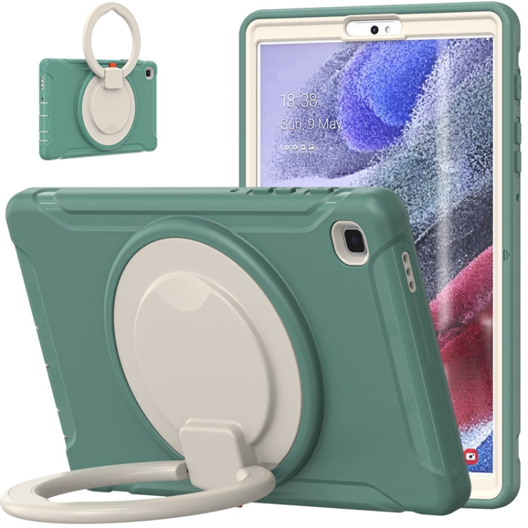 Shockproof TPU + PC Protective Case with 360 Degree Rotation Foldable Handle Grip Holder & Pen Slot For Samsung Galaxy Tab A7 Lite T220(Emmerald Green) - iPad mini (2019) / mini 5 Cases by buy2fix | Online Shopping UK | buy2fix