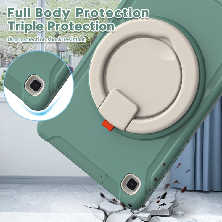 Shockproof TPU + PC Protective Case with 360 Degree Rotation Foldable Handle Grip Holder & Pen Slot For Samsung Galaxy Tab A7 Lite T220(Emmerald Green) - iPad mini (2019) / mini 5 Cases by buy2fix | Online Shopping UK | buy2fix