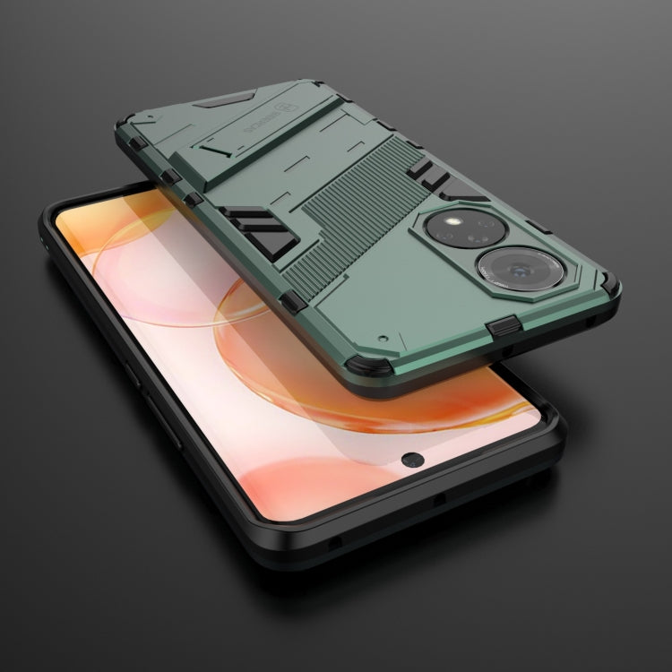 For Honor 50 Punk Armor 2 in 1 PC + TPU Shockproof Case with Invisible Holder(Green) - Honor Cases by buy2fix | Online Shopping UK | buy2fix