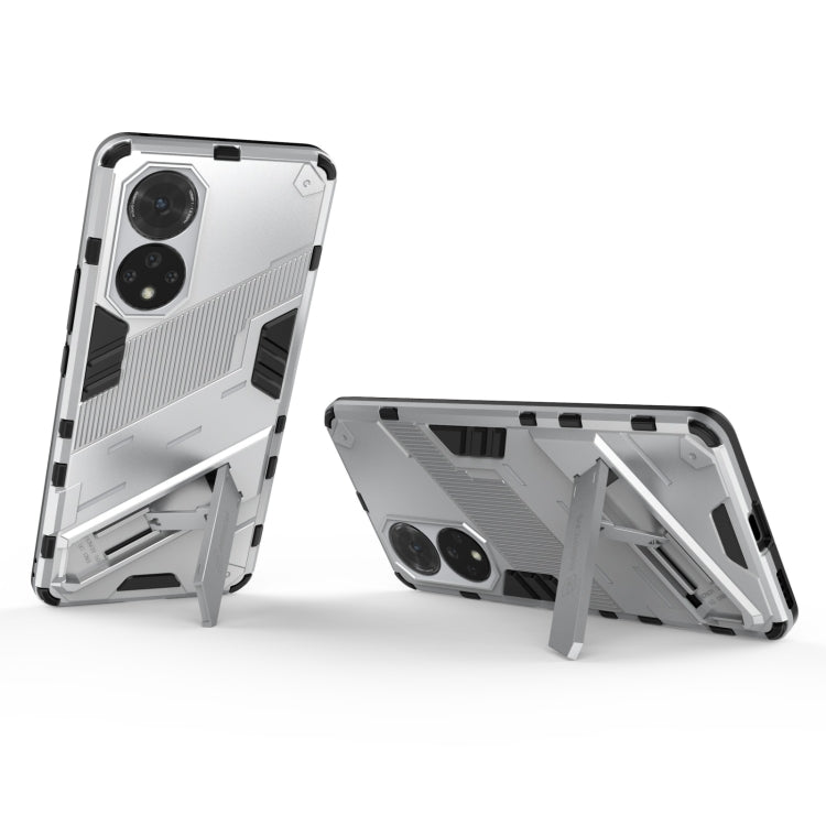 For Honor 50 Punk Armor 2 in 1 PC + TPU Shockproof Case with Invisible Holder(White) - Honor Cases by buy2fix | Online Shopping UK | buy2fix