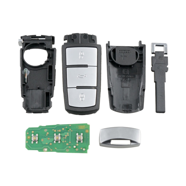 3-button Car Remote Control Key 3C0959752BA ID48 Chip 434MHZ Semi-intelligent for Volkswagen Passat 2005-2010 - Remote Car Key by buy2fix | Online Shopping UK | buy2fix