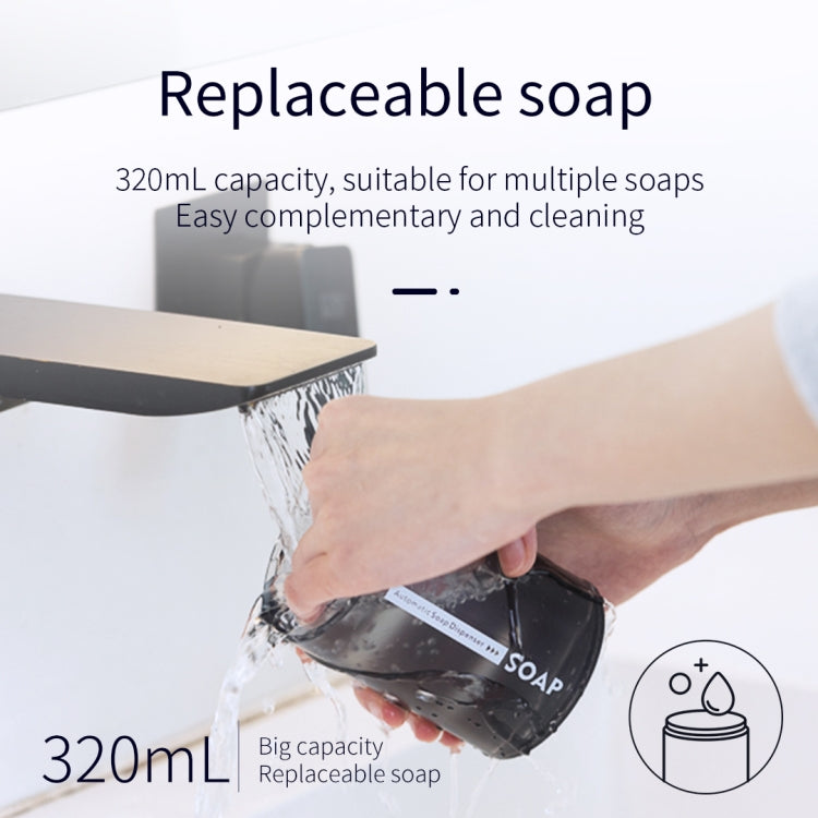 D101 Automatic Soap Dispenser with Charge Display, Water Tank Capacity: 320ml(White) - Soap Dispenser by buy2fix | Online Shopping UK | buy2fix