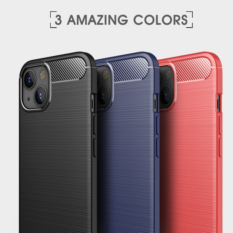 For iPhone 13 mini Brushed Texture Carbon Fiber TPU Case (Black) - iPhone 13 mini Cases by buy2fix | Online Shopping UK | buy2fix