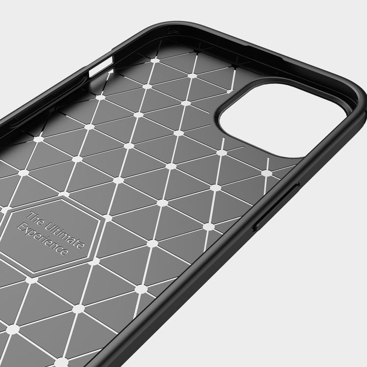 For iPhone 13 mini Brushed Texture Carbon Fiber TPU Case (Black) - iPhone 13 mini Cases by buy2fix | Online Shopping UK | buy2fix