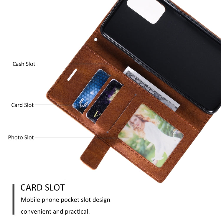 For OPPO Realme 8 4G Skin Feel Splicing Horizontal Flip Leather Case with Holder & Card Slots & Wallet & Photo Frame(Brown) - Realme Cases by buy2fix | Online Shopping UK | buy2fix