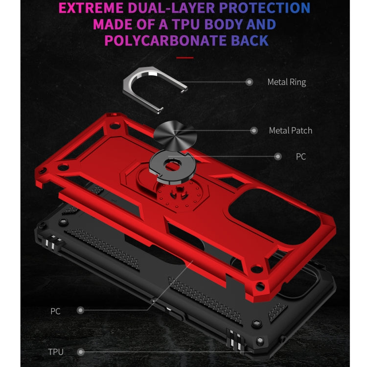 For OnePlus 9 Pro Shockproof TPU + PC Protective Case with 360 Degree Rotating Holder(Red) - OnePlus Cases by buy2fix | Online Shopping UK | buy2fix