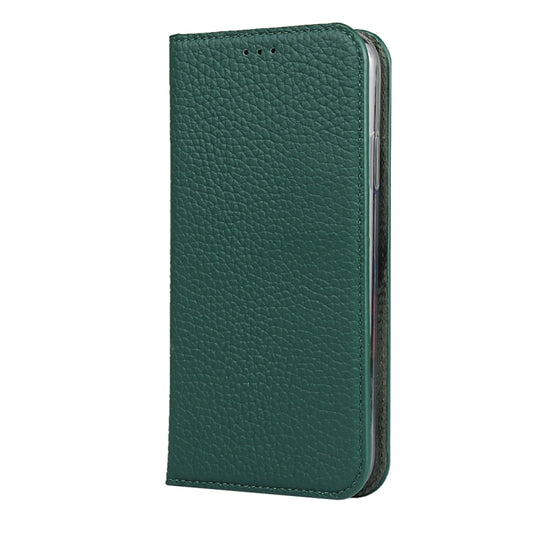 For iPhone 11 Litchi Genuine Leather Phone Case (Green) by buy2fix