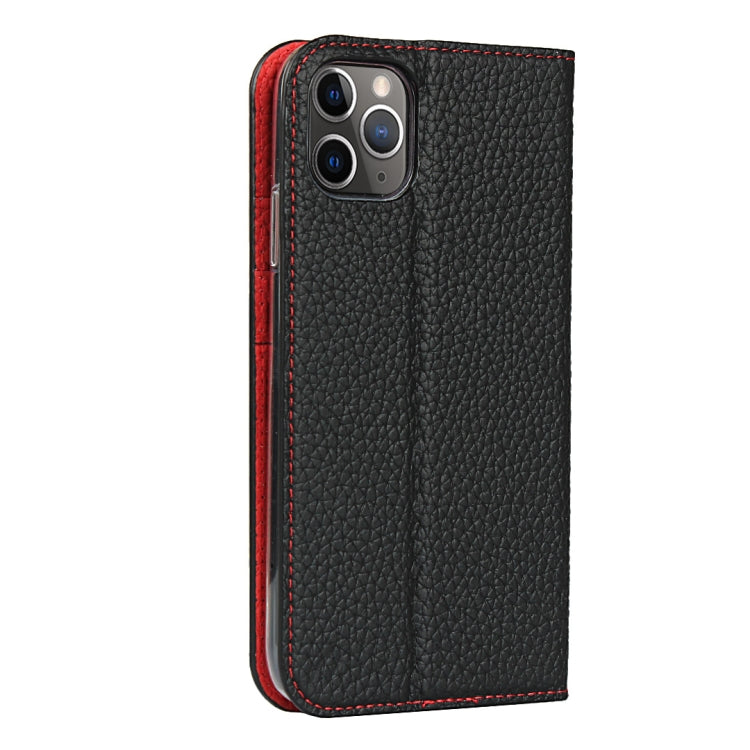 For iPhone 11 Pro Max Litchi Genuine Leather Phone Case (Black) - iPhone 11 Pro Max Cases by buy2fix | Online Shopping UK | buy2fix