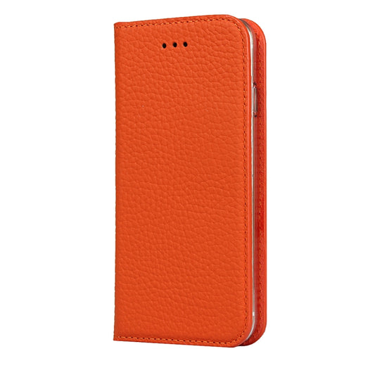 For iPhone SE 2022 / SE 2020 / 8 / 7 Litchi Genuine Leather Phone Case(Orange) - iPhone SE 2022 / 2020 / 8 / 7 Cases by buy2fix | Online Shopping UK | buy2fix