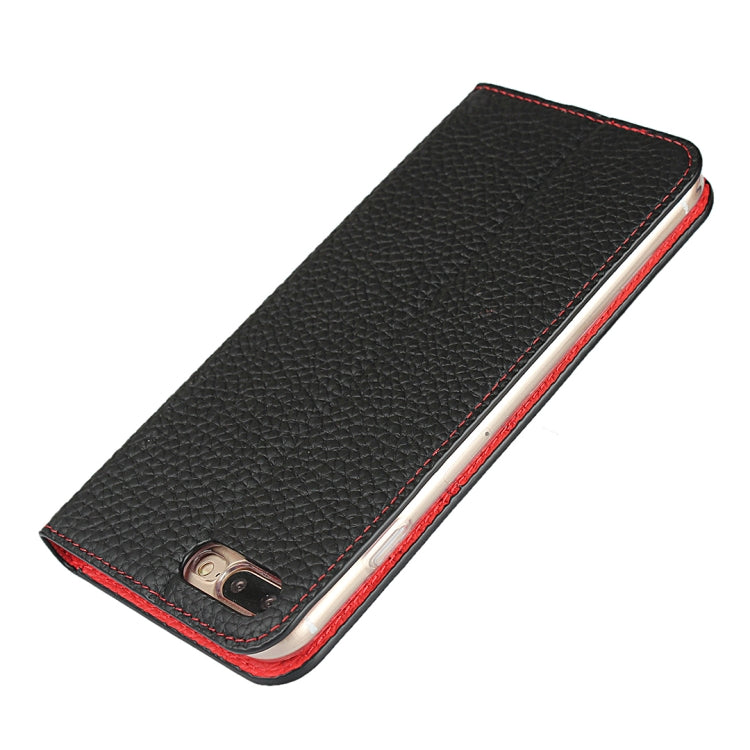 Litchi Genuine Leather Phone Case For iPhone 7 Plus / 8 Plus(Black) - More iPhone Cases by buy2fix | Online Shopping UK | buy2fix