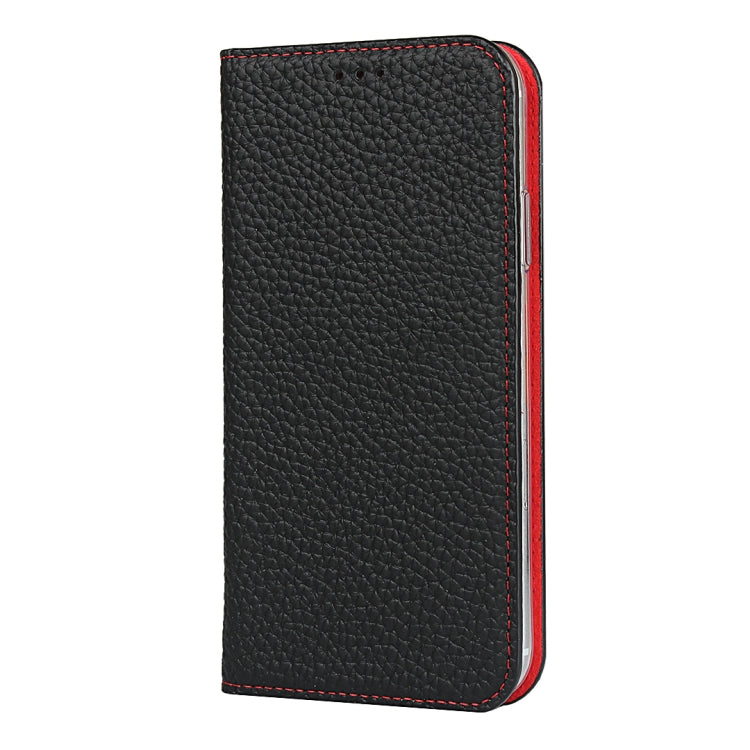 For iPhone XR Litchi Genuine Leather Phone Case(Black) - More iPhone Cases by buy2fix | Online Shopping UK | buy2fix