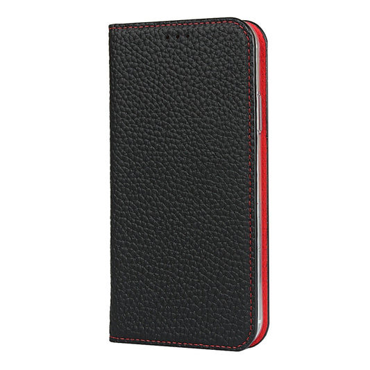 For iPhone XR Litchi Genuine Leather Phone Case(Black) by buy2fix
