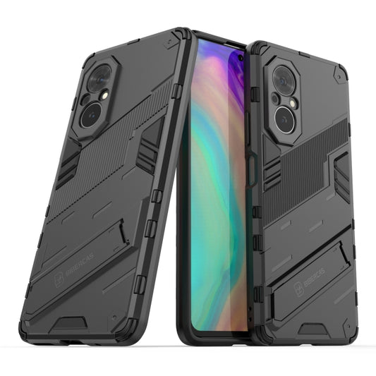 For Honor 50 SE / Huawei nova 9 SE Punk Armor 2 in 1 PC + TPU Shockproof Case with Invisible Holder(Black) by buy2fix