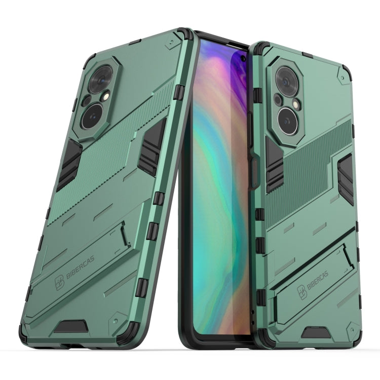 For Honor 50 SE / Huawei nova 9 SE Punk Armor 2 in 1 PC + TPU Shockproof Case with Invisible Holder(Green) - Honor Cases by buy2fix | Online Shopping UK | buy2fix