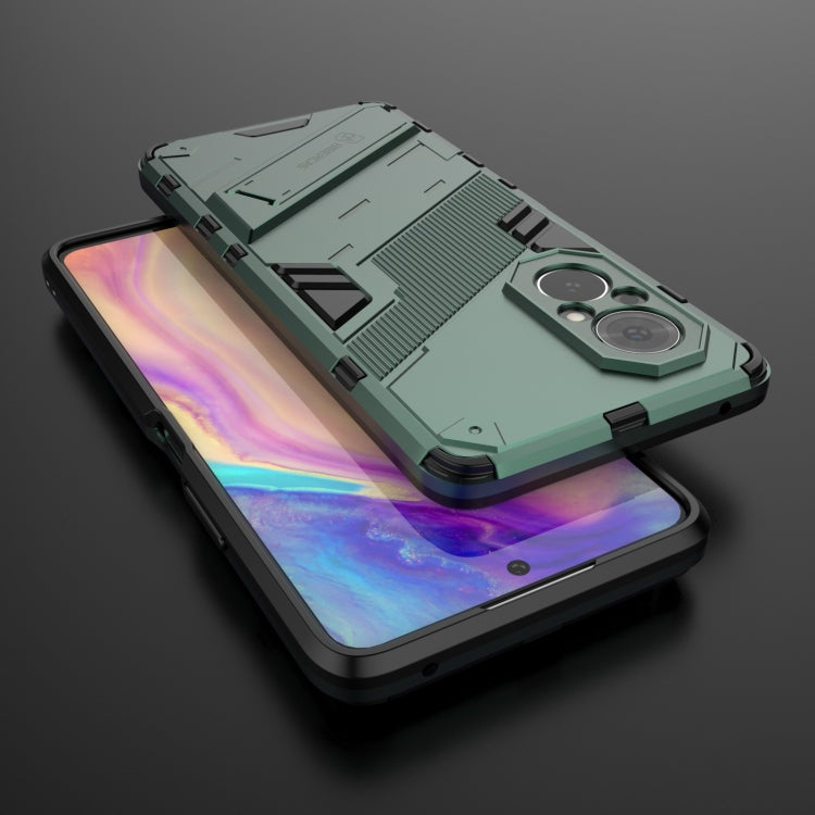 For Honor 50 SE / Huawei nova 9 SE Punk Armor 2 in 1 PC + TPU Shockproof Case with Invisible Holder(Green) - Honor Cases by buy2fix | Online Shopping UK | buy2fix