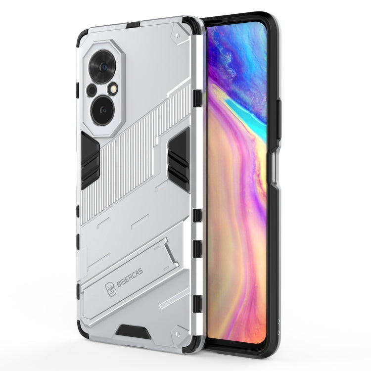 For Honor 50 SE / Huawei nova 9 SE Punk Armor 2 in 1 PC + TPU Shockproof Case with Invisible Holder(White) - Honor Cases by buy2fix | Online Shopping UK | buy2fix