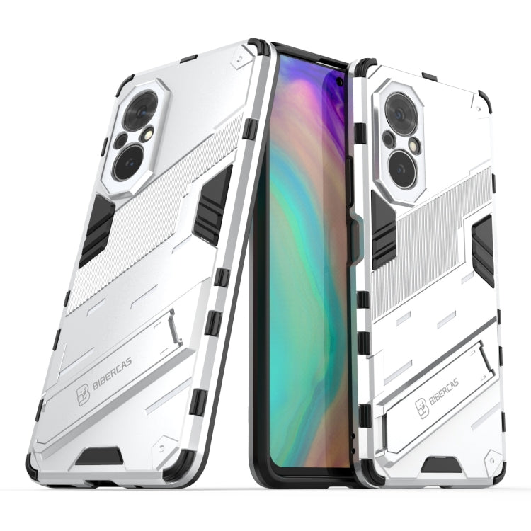 For Honor 50 SE / Huawei nova 9 SE Punk Armor 2 in 1 PC + TPU Shockproof Case with Invisible Holder(White) - Honor Cases by buy2fix | Online Shopping UK | buy2fix
