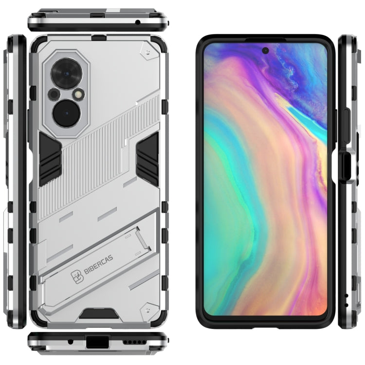 For Honor 50 SE / Huawei nova 9 SE Punk Armor 2 in 1 PC + TPU Shockproof Case with Invisible Holder(White) - Honor Cases by buy2fix | Online Shopping UK | buy2fix