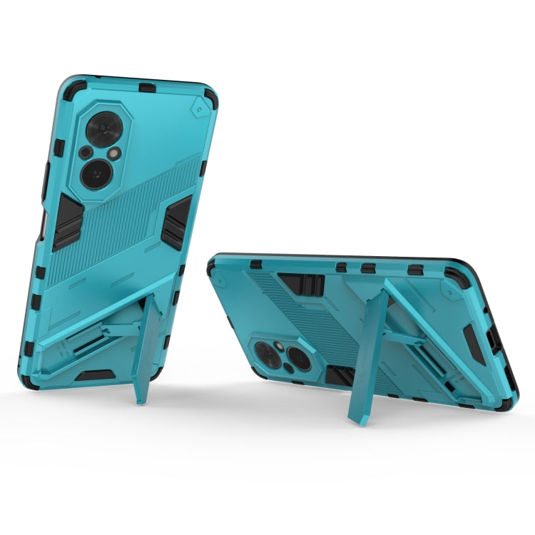 For Honor 50 SE / Huawei nova 9 SE Punk Armor 2 in 1 PC + TPU Shockproof Case with Invisible Holder(Blue) - Honor Cases by buy2fix | Online Shopping UK | buy2fix