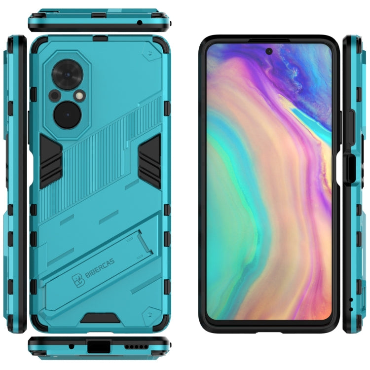 For Honor 50 SE / Huawei nova 9 SE Punk Armor 2 in 1 PC + TPU Shockproof Case with Invisible Holder(Blue) - Honor Cases by buy2fix | Online Shopping UK | buy2fix