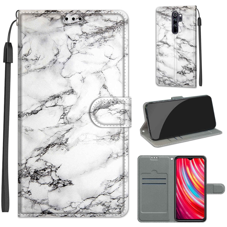 For Xiaomi Redmi Note 8 Pro Voltage Coloured Drawing Magnetic Clasp Horizontal Flip PU Leather Case with Holder & Card Slots(C01 White Marble) - Xiaomi Cases by buy2fix | Online Shopping UK | buy2fix