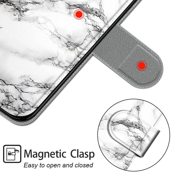 For Xiaomi Redmi Note 8 Pro Voltage Coloured Drawing Magnetic Clasp Horizontal Flip PU Leather Case with Holder & Card Slots(C01 White Marble) - Xiaomi Cases by buy2fix | Online Shopping UK | buy2fix