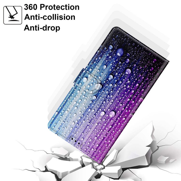 For Xiaomi Redmi Note 10 4G/Note 10S Voltage Coloured Drawing Magnetic Clasp Horizontal Flip PU Leather Case with Holder & Card Slots(C05 Purple Blue Water Drops) by buy2fix