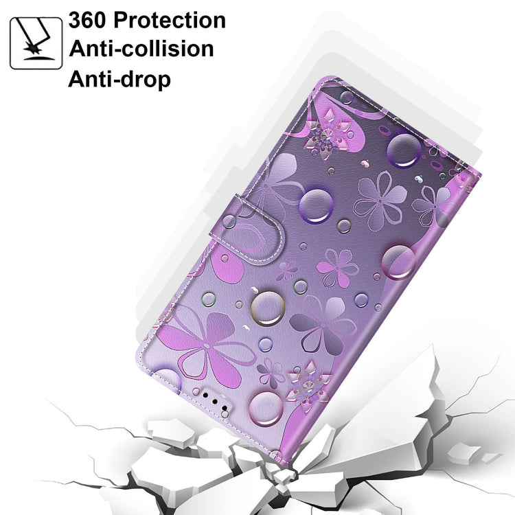 For Xiaomi Redmi Note 9/Redmi 10X 4G Voltage Coloured Drawing Magnetic Clasp Horizontal Flip PU Leather Case with Holder & Card Slots(C16 Water Drop Six Petal Flower) - Xiaomi Cases by buy2fix | Online Shopping UK | buy2fix