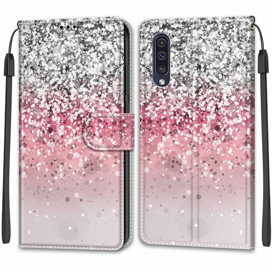 For Samsung Galaxy A50 Voltage Colored Drawing Magnetic Clasp Horizontal Flip PU Leather Case with Holder & Card Slots(C13 Silver Pink Glitter) by buy2fix