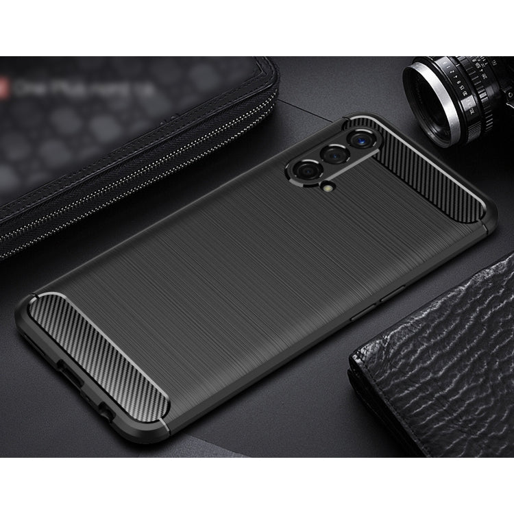 For OnePlus Nord CE 5G Brushed Texture Carbon Fiber TPU Case(Black) - OnePlus Cases by buy2fix | Online Shopping UK | buy2fix