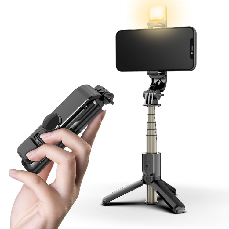 L10S Mini Fill Light Bluetooth Selfie Stick Tripod Mobile Phone Holder by buy2fix
