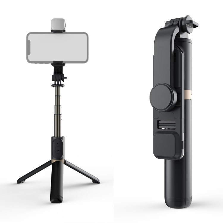 Q03S Fill Light Bluetooth Selfie Stick Tripod Mobile Phone Holder(Black) - Selfie Sticks by buy2fix | Online Shopping UK | buy2fix