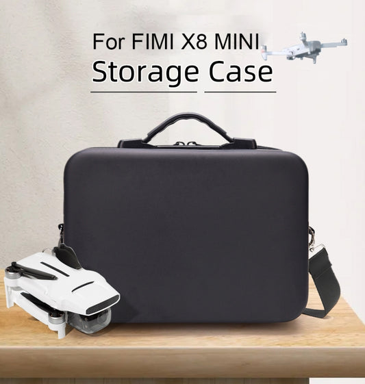 Portable Single Shoulder Storage Travel Carrying Cover Case Box with Baffle Separator for FIMI X8 mini(Black + Black Liner) by buy2fix