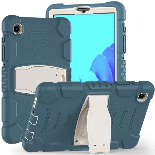 For Samsung Galaxy Tab A7 Lite 8.7 inch 2021 3-Layer Protection Screen Frame + PC + Silicone Shockproof Combination Case with Holder(Cornflower Blue) by buy2fix