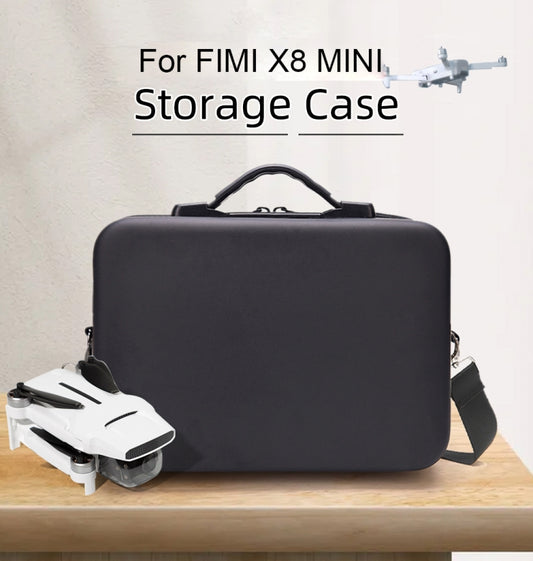 Single Shoulder Storage Bag Shockproof Waterproof Travel Carrying Cover Hard Case for FIMI X8 Mini(Black + Black Liner) by buy2fix