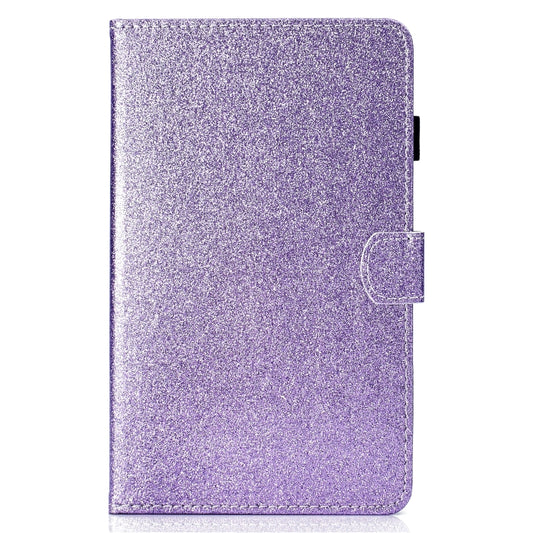 For Amazon Fire HD 10 (2021) Glitter Powder Horizontal Flip Leather Case with Card Slots & Holder & Sleep / Wake-up Function(Purple) by buy2fix