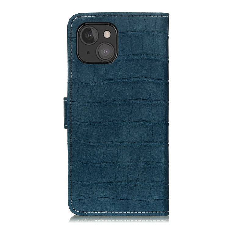 For iPhone 13 mini Crocodile Texture Horizontal Flip Leather Case with Holder & Card Slots & Wallet (Dark Green) - iPhone 13 mini Cases by buy2fix | Online Shopping UK | buy2fix
