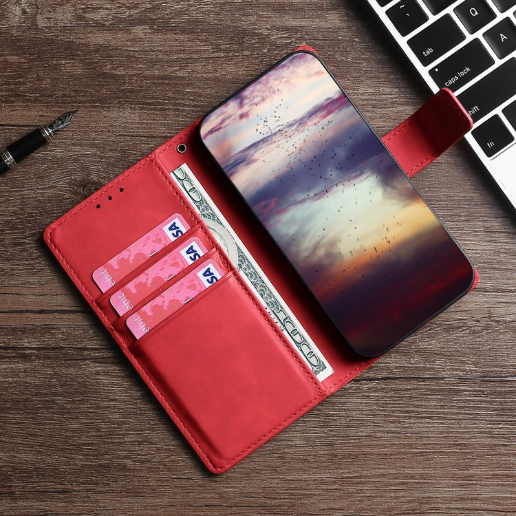 Skin Feel Crocodile Texture Magnetic Clasp Horizontal Flip PU Leather Case with Holder & Card Slots & Wallet For iPhone 6s / 6(Red) - More iPhone Cases by buy2fix | Online Shopping UK | buy2fix