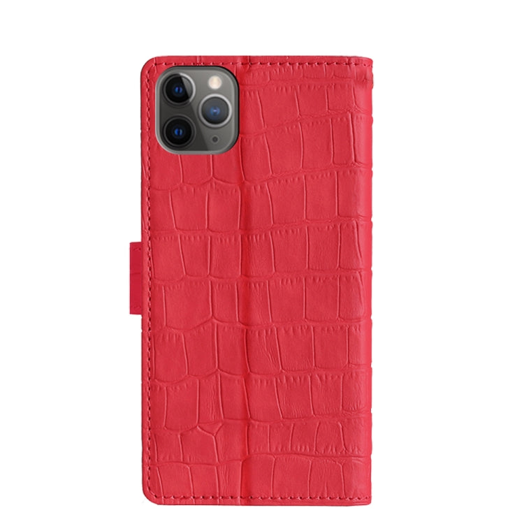 For iPhone 11 Pro Max Skin Feel Crocodile Texture Magnetic Clasp Horizontal Flip PU Leather Case with Holder & Card Slots & Wallet For iPhone 11 Pro(Red) - iPhone 11 Pro Max Cases by buy2fix | Online Shopping UK | buy2fix