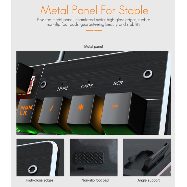 iMICE MK-X80 104 Keys Mechanical Blue-axis Backlight Wired Gaming Keyboard by iMICE