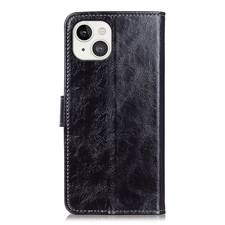 For iPhone 13 Retro Crazy Horse Texture Horizontal Flip Leather Case with Holder & Card Slots & Photo Frame & Wallet(Black) - iPhone 13 Cases by buy2fix | Online Shopping UK | buy2fix